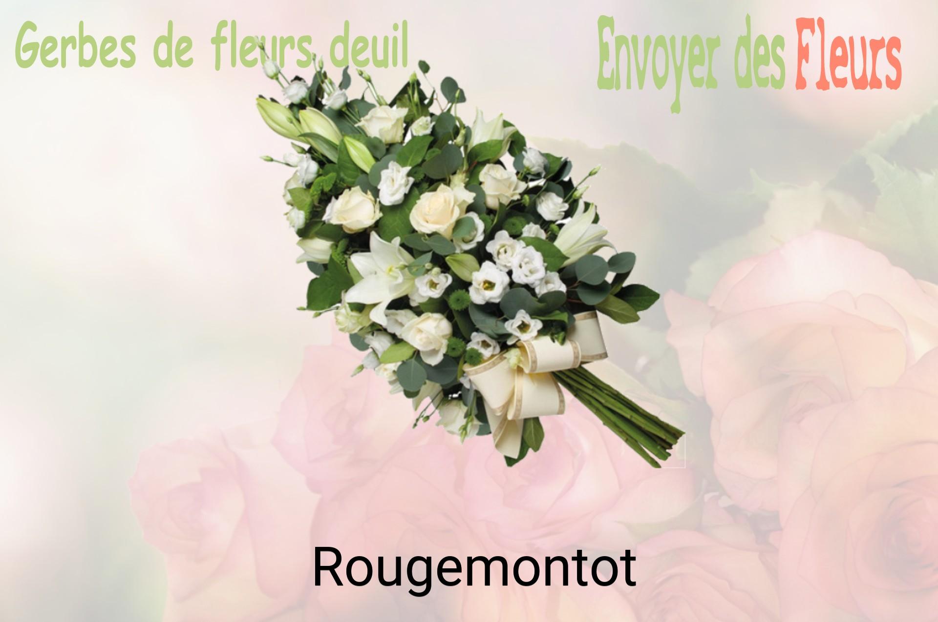 Gerbe de fleurs de deuil livrée à Rougemontot